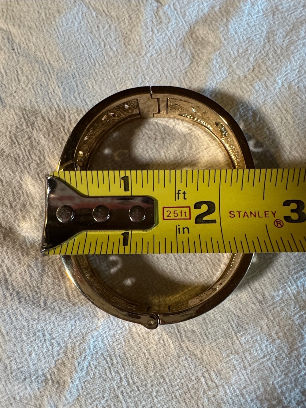Gold-Tone Women's Bangle Watch with White Dial - Picture 4 of 5